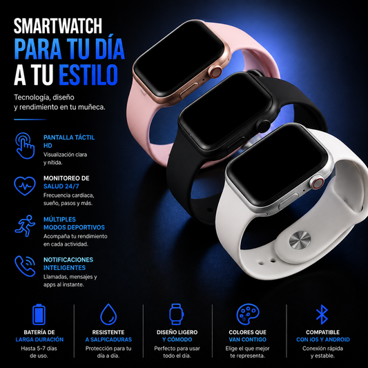 Reloj T500 Doble Pulso Smartwatch